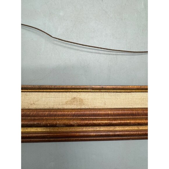 Vintage Rectangular Wooden Picture Frame With Gold Detailing 23X19" READ - Picture 5 of 7